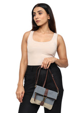 Load image into Gallery viewer, Finley Dusty Blue Crossbody, M-1813 (ORIGINAL LEATHER)
