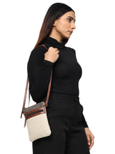 Load image into Gallery viewer, Ava Ice Grey Canvas Crossbody, M-1818