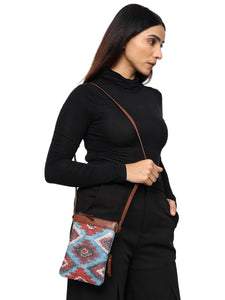 Freedom Dhurrie Crossbody Up-Cycled M-1801