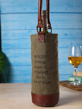 Load image into Gallery viewer, WANGRY Up-Cycled Canvas Wine Bag M-6556