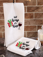 Load image into Gallery viewer, WRAP FOR WINE DISHTOWEL- Set Of 2, MH-308