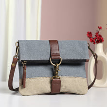 Load image into Gallery viewer, Finley Dusty Blue Crossbody, M-1813 (ORIGINAL LEATHER)