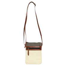Load image into Gallery viewer, Ava Ice Grey Canvas Crossbody, M-1818
