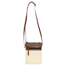 Load image into Gallery viewer, Ava Ice Grey Canvas Crossbody, M-1818