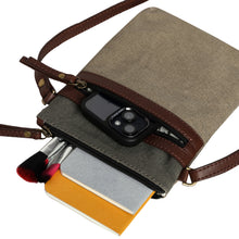 Load image into Gallery viewer, Ava Ice Grey Canvas Crossbody, M-1818