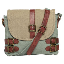 Load image into Gallery viewer, Buckled Up River Canvas Crossbody, M-1817
