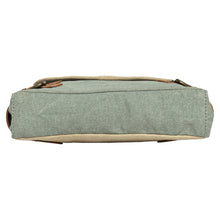 Load image into Gallery viewer, Buckled Up Agean Canvas Crossbody, M-1807 (ORIGINAL LEATHER)