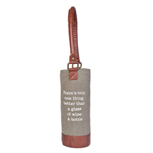 Load image into Gallery viewer, A bottle of wine Up-Cycled Canvas Wine Bag, M-6559