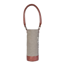 Load image into Gallery viewer, A bottle of wine Up-Cycled Canvas Wine Bag, M-6559
