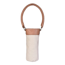 Load image into Gallery viewer, STOP AND SMELL Up-Cycled Canvas Wine Bag M-6558