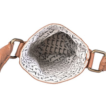 Load image into Gallery viewer, STOP AND SMELL Up-Cycled Canvas Wine Bag M-6558