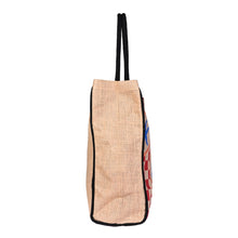 Load image into Gallery viewer, STAR Burlap Tote Bag B-551