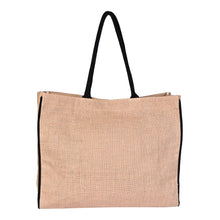 Load image into Gallery viewer, STAR Burlap Tote Bag B-551