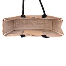 Load image into Gallery viewer, STAR Burlap Tote Bag B-551