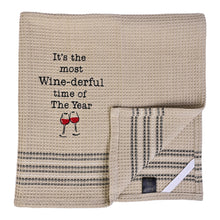 Load image into Gallery viewer, WINE-DERFUL TIME DISHTOWEL- Set Of 2, MH-301