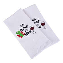 Load image into Gallery viewer, WRAP FOR WINE DISHTOWEL- Set Of 2, MH-308