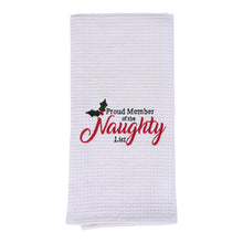 Load image into Gallery viewer, NAUGHTY LIST DISHTOWEL- Set Of 2, MH-305
