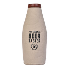 Load image into Gallery viewer, BEER TASTER Up-Cycled Canvas Drink Bottle Cover M-6553