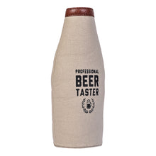 Load image into Gallery viewer, BEER TASTER Up-Cycled Canvas Drink Bottle Cover M-6553