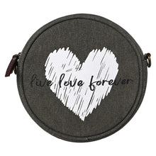 Load image into Gallery viewer, LIVE LOVE FOREVER ROUND CROSSBODY, M-1827(ORIGINAL LEATHER)