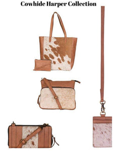Mona B. Harper Genuine Leather and Cowhide Cross-body Bag, M-6512
