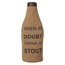 Load image into Gallery viewer, DOUBT STOUT Up-Cycled Canvas Bottle Cover, M-6542
