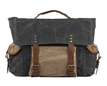 Load image into Gallery viewer, Sebastian Up-Cycled Canvas Messenger Bag SM-207