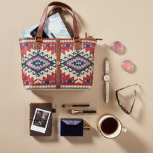 Load image into Gallery viewer, Metro Up-Cycled Canvas and Durrie Tote M-9003
