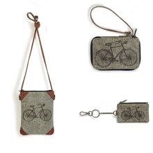 Load image into Gallery viewer, Mona B. Cruiser Convertible Up-cycled Canvas Cross-body Bag with Vegan Leather Trim