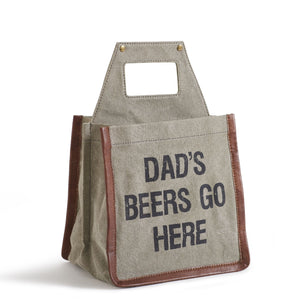Dad's Beer Up-Cycled Canvas Beer Caddy, M-5544