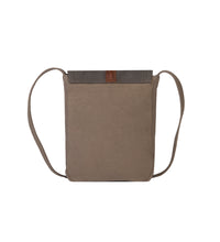Load image into Gallery viewer, Mona B. Oakley Up-cycled and Re-cycled Canvas Cross-body Bag with Vegan Leather Trim