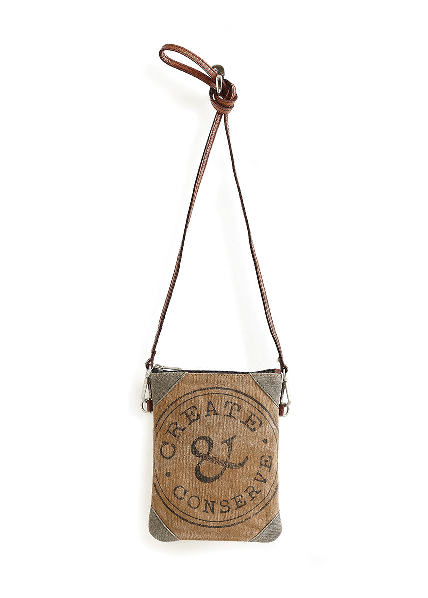 Mona B. Create & Conserve Up-cycled and Re-cycled Canvas Cross