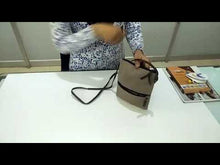Load and play video in Gallery viewer, Mona B. Atlas Up-cycled and Re-cycled Canvas Cross-body with Vegan Leather Trim