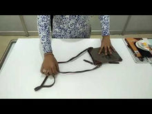 Load and play video in Gallery viewer, Mona B. Cruiser Convertible Up-cycled Canvas Cross-body Bag with Vegan Leather Trim
