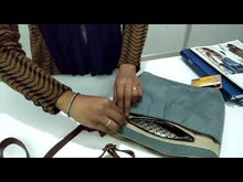 Load and play video in Gallery viewer, Mona B. Isla Up-cycled and Re-cycled Canvas Cross-body Bag with Vegan Leather Trim