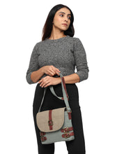 Load image into Gallery viewer, Buckled Up River Canvas Crossbody, M-1817
