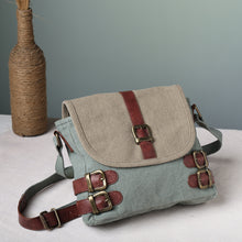 Load image into Gallery viewer, Buckled Up River Canvas Crossbody, M-1817
