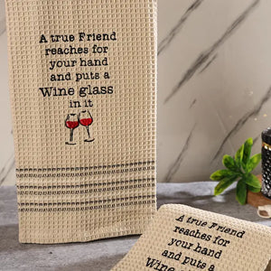 TRUE FRIEND DISHTOWEL- Set Of 2, MH-304