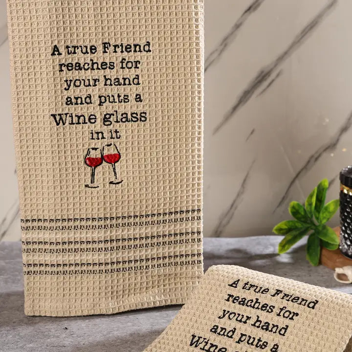 TRUE FRIEND DISHTOWEL- Set Of 2, MH-304