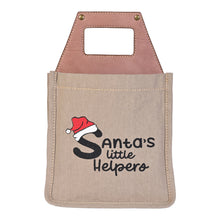 Load image into Gallery viewer, Santa&#39;s Little Helper Up-Cycled Canvas Beer Caddy, M-6551
