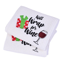 Load image into Gallery viewer, WRAP FOR WINE DISHTOWEL- Set Of 2, MH-308
