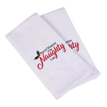 Load image into Gallery viewer, NAUGHTY LIST  DISHTOWEL- Set Of 2, MH-305
