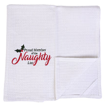 Load image into Gallery viewer, NAUGHTY LIST  DISHTOWEL- Set Of 2, MH-305
