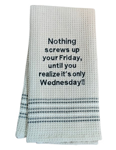 NOTHING SCREWS UP DISHTOWEL - Set Of 2, MH-263