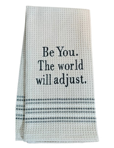 THE WORLD WILL ADJUST  DISHTOWEL - Set Of 2, MH-264
