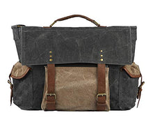 Load image into Gallery viewer, Sebastian Up-Cycled Canvas Messenger Bag SM-207
