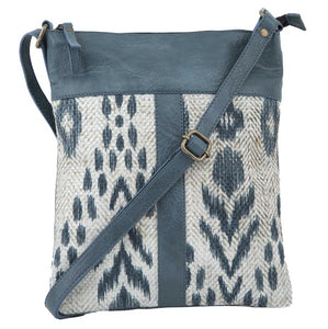 Nile Up-Cycled Canvas and Durrie Crossbody M-6532
