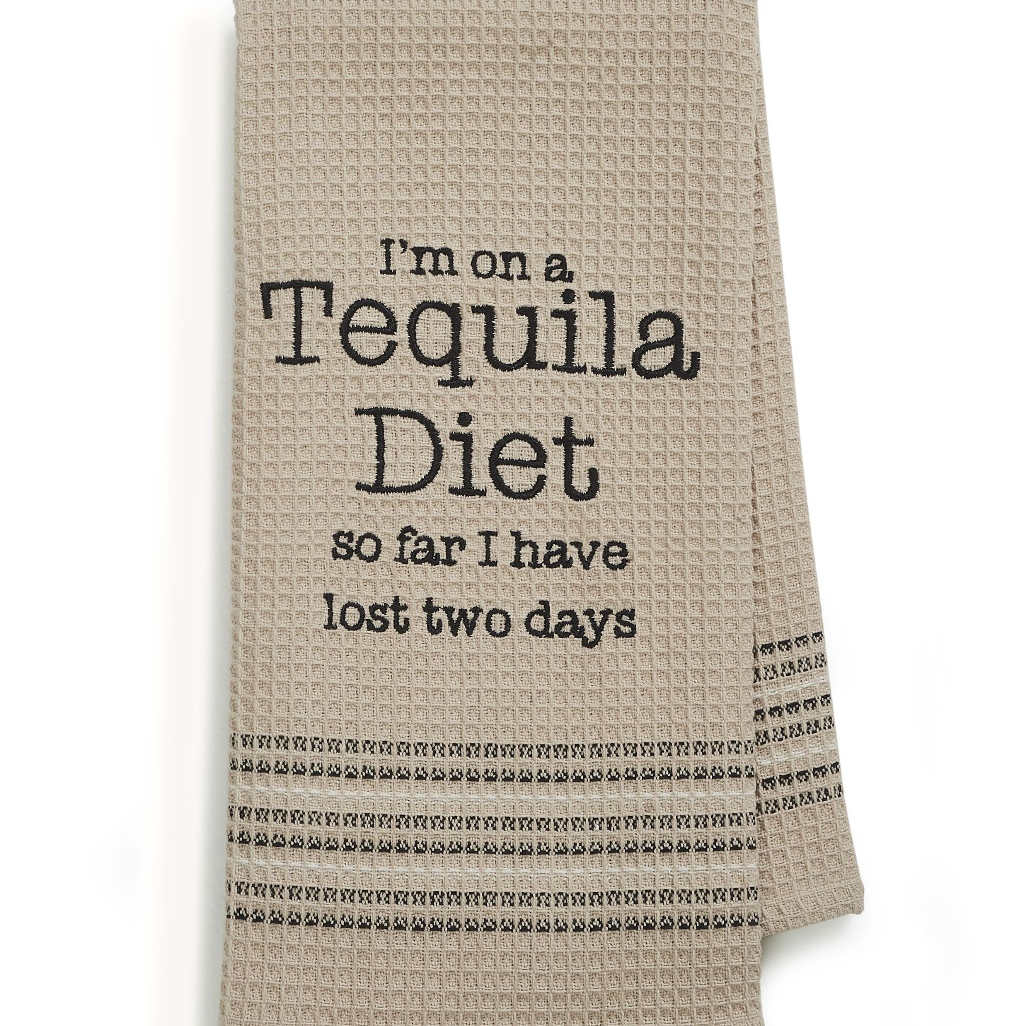Mona B Tequila Embroidered Dishtowel