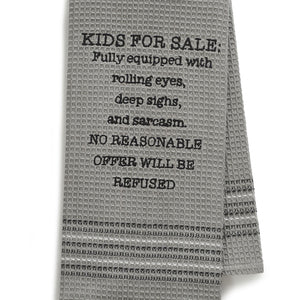 Kids For Sale Dishtowel- Set Of 2, MH-186