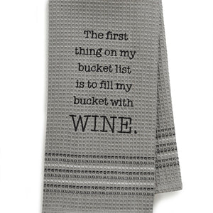 Bucket List Dishtowel- Set Of 2, MH-188